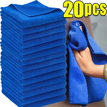 1-20Pcs Microfiber Towels Car Wash Drying Cloth Towel Household Cleaning Cloths (SHIPPED SEPARATELY)