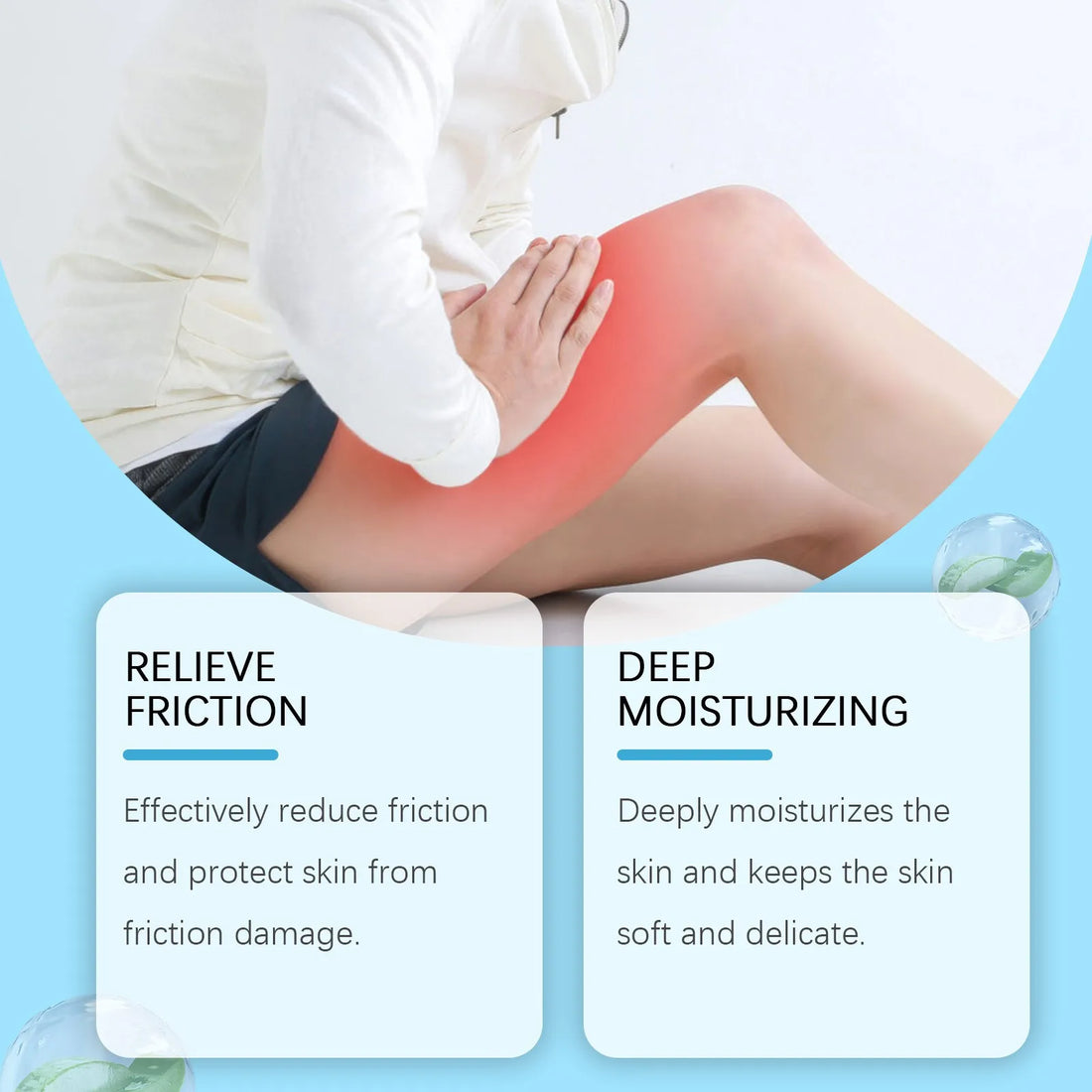 Thigh Anti-Friction Stick Prevent Rubbing Rescue Heel Lower Arm Inner Thighs Moisturize Sweatproof Running Anti Chafe Cream Balm