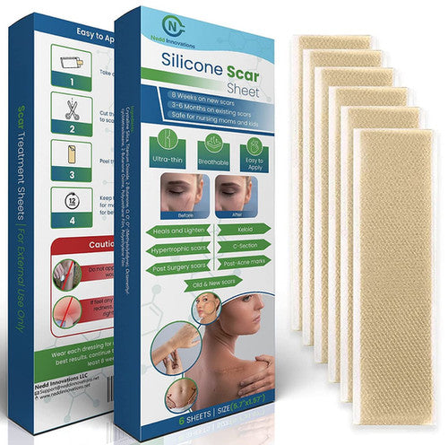 Nedd Innovations Silicone Scar Sheets - Strong Adhesive
