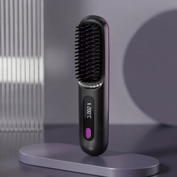 NeddGlide Cordless Straightener Brush | Frizz-Free Hair Anywhere