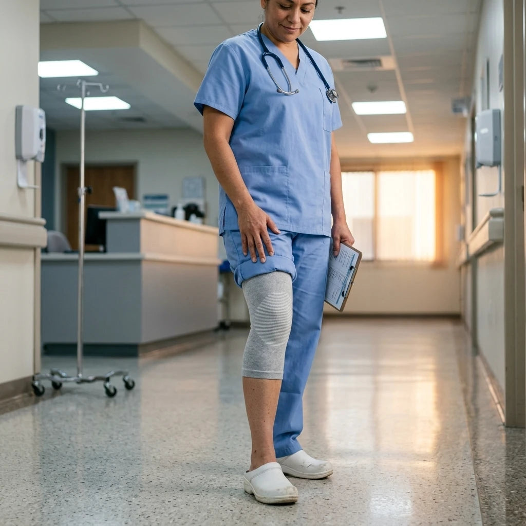 NeddGrove Bamboo Knee Compression Sleeve | Arthritis & Joint Pain Relief For Workers And Active Persons